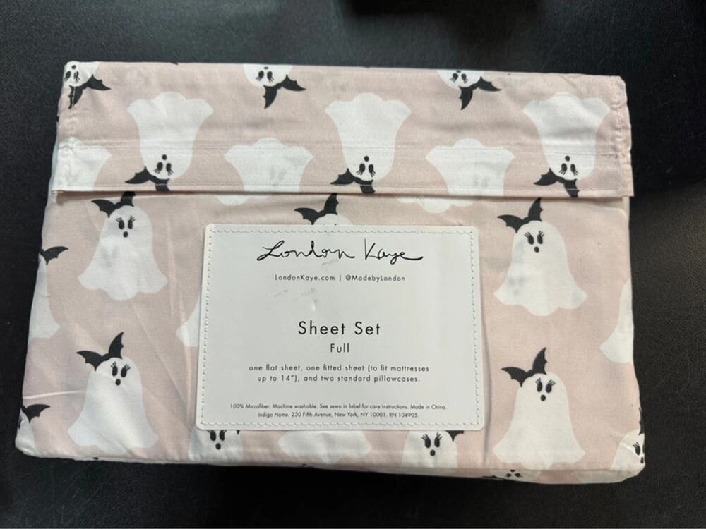 New London Kaye Pink Ghost Sheet Set